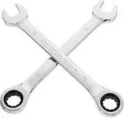 16mm Wrench Tool Set Ratcheting Spanner 2pcs Dual Head Wrench for Mechanical Work