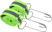 Alipis 2pcs Reflective Tape Strip Elastic High Visibility Reflective Tape Sew on Safety Webbing Warning Trim Strip for Clothing School Bags and Raincoats