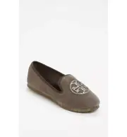 NIB Tory Burch Billy Suede Upper Slipper Shoes Size 6 Elephant