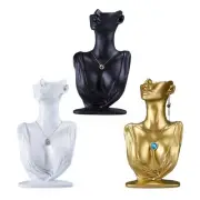 Elegant Jewelry Presentation Stand Mannequin Shaped Earrings Rings Display Rack