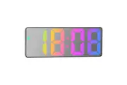 Digital Alarm LED Clock for Bedrooms Adjustable Brightness-White