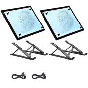 A4 14" Diamond Painting LED Light Pad Light Box Tracing Artist Drawing 2 Packs