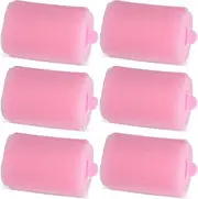 FRCOLOR 6pcs Foam Hair Rollers Sleeping Hair Curlers Hair Curling Rollers Heatless Curlers Hair Styling Curlers Sponge Rollers for Hair Pink