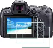 Screen Protector for Canon EOS R7 /EOS R6 Mark II/EOS R6 Camera, ULBTER 9H EOSR6 EOSR7 Tempered Glass Screen Protector Edge to Edge Protection,Anti-Scrach Anti-Bubble [3 Pack]
