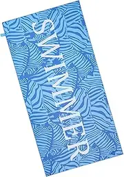 Travel Towel,59 x 27.5 Inch Sand Proof Swimming Pool Towel - Reversible Towel for Travel Sport Swimming Camping Picnic Yoga Gym