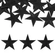 32Pcs Iron on Star Patches Sew on Star Embroidered Patches, 45mm Black