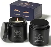 TRINIDa Sleep Scented Candle Gift Set – Aromatherapy Candles for Men, Luxury Black Candles, Birthday Gifts for Men to Relieve Stress & Promote sleep