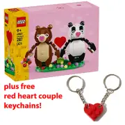 Cute LEGO 40821 Love Bears Couple Valentine's Day Panda Gift Anniversary Gift