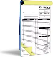 Carbonless Work Order Forms 7.5X11 2-Part Receipt W/ Carbon Copy 50 Sets