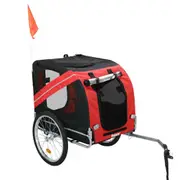 PaWz Pet Trailer Bike Foldable Pet Trailer Outdoor Cycling With Sunroof