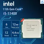 英特爾 全新 INTEL CORE I5-11400 2.6GHZ 六核十二線程 CPU 處理器 L3=12M 65W