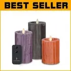 Elegant Multi-Color Flameless LED Candle Set - Remote Control & Timer Features