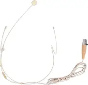 CATIEBYE Head Mounted Microphone with Flexible Wired Design Steerable Pickup Rod for Teaching and Comfortable and Portable Vocal Mic Connection