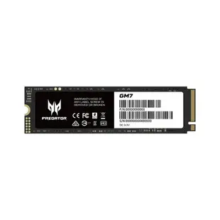 【最高22%回饋+299免運】 Acer 宏碁 Predator GM7 2TB 2T M.2 2280 PCIe Gen4x4 SSD 固態硬碟