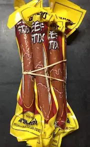 BEEF STIX ORIGINAL BULK LOT 10x MEAT STICKS SALAMI KABANA JERKY STYLE QUALITY