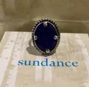NWT Sundance Catalog Silver “Epic Lapis Ring” size 6 $128