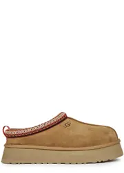 Ugg Tazz Suede Platform Mules - Tan - 8 8