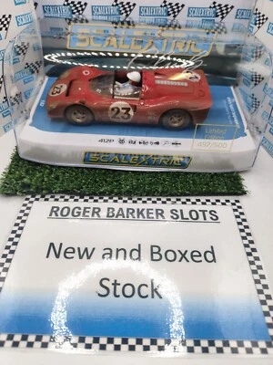 Scalextric C4480A 412P Daytona #23 Red Weathered Club Edition BNIB Slot Car