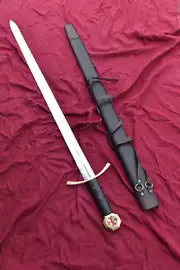 Hand Forged Carbon Steel Knight Templar Viking Sword Battle Ready Medieval Sword