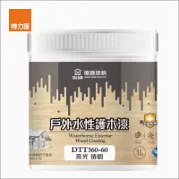 在飛比找momo購物網優惠-【特力屋】德寶 水性戶外護木漆 透明亮光 1L