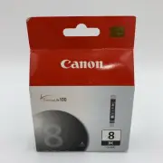 Canon CLI-8BK Genuine Black Ink Cartridge 0620B002 Chromalife 100 New Sealed
