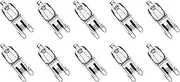 10 Pack 100W G9 Halogen Bulbs – Q100/G9/CL/230V T4 JD Type – Clear Lens JCD Light Bulbs for Oven, Range Hood, Spotlights, Chandeliers, Sconces, 230 Volt