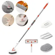 Multifunction Household Cleaning Brush Extended Mop 180° Rotatable Adjustable Floor Bathroom Toilet Cleaning Ceiling Dusting