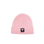 Fallen Footwear Acrylic Cuff Short Stylish Woven Patch Label Beanie - Pink