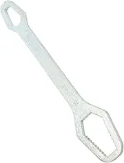 Leefasy Universal Wrench Double End Wrench Repair Tool Self Tightening Household Multifunctional Wrench Adjustable Spanner for Riding, Silver