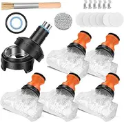 LYDODOKA 5Pcs Storage Bag Supporting Valve and Adapter, Plastic Balloon Refill Set, Wear Rsistant Balloon Replacement Bags Filling Chamber Tube, Balloon Evaporator Air Tube Fitting Kit for V0lcan0