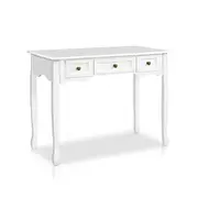 Artiss Console Table 3 Drawers White Hamptons