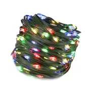 Solar Christmas String Lights LED Copper Wire Fairy Lights for Garden Patio Christmas Decoration -32-Meter