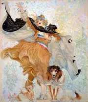 Golden Eyes With Uncle Sam a Nell Brinkley poster WWI 11" x 14'