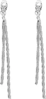 [TENDYCOCO] 1 Pair Long Tassel Earring Women Dangle Drop Earring Dangle Earring