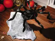 36" Animated Jumping Spider Halloween Prop Decoration Creepy Haunted House