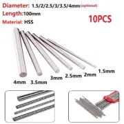 10pcs Round Bar Straight Shank Metric HSS Rod for Lathe Tool 100mm Length