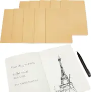 Small Sketch for Home, Art Classes - 4 Pack Unlined Blank Drawing Notebook, 30 S