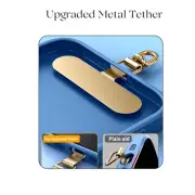 Universal Stainless Steel Slip D-Ring Phone Strap Tether Lanyard Patch Rope