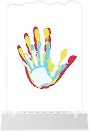Family Handprint Kit With Light - Family Handprint Frame Led Light - Acrylic Keepsake Adoption Craft For New Parents, New Mother