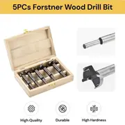 5PCs Forstner Wood Drill Bit