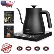 0.8L Gooseneck Electric Kettle - Stainless Steel, Quick Boil & Safety Features