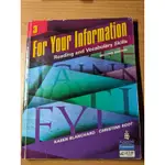 FOR YOUR INFORMATION: READING AND VOCABULARY SKILLS 3