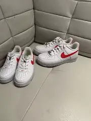 nike air force 1 crater nn white red preschool size 11.5c