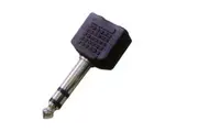 CARSON - Rock Plugs Adaptor 6.3 Stereo Jack to 2 x 3.5 Stereo Sockets