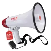 Megaphone Speaker PA Bullhorn Built-in Siren - Adjustable Volume Control & 80...