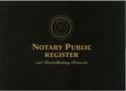 Nationwide Notary Public Register Record Book Journal Log Insurance Protection