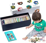 Matching Puzzle Game for Kids,Picture Matching Puzzle Wood Board Game | Boys Girls Thinking Training Toy Parent-Child Interaction Activity for Traveling, Living Room