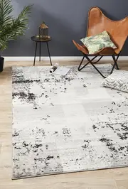 Rug Culture Grey & Charcoal Soft Abstract Rug