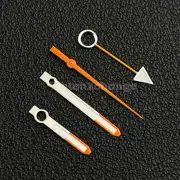 Orange & Silver Watch Hands For SEIKO NH34 NH35/36 Movements Triangle Arrow GMT