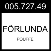 IKEA FORLUNDA FÖRLUNDA Pouffe With Storage/Tonerud Red 005.727.49